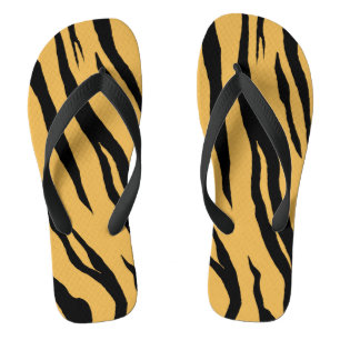 Teenslippers van tijgerstrepen