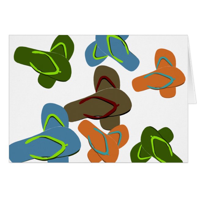 Teenslippers Vector Art (Voorkant Horizontaal)