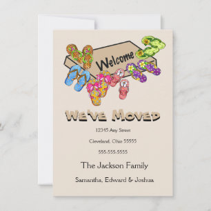 Teenslippers Verplaatsende Aankondiging