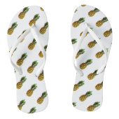 Teenslippers voor ananasdruk | Aangepaste strandsl (Voetbed)