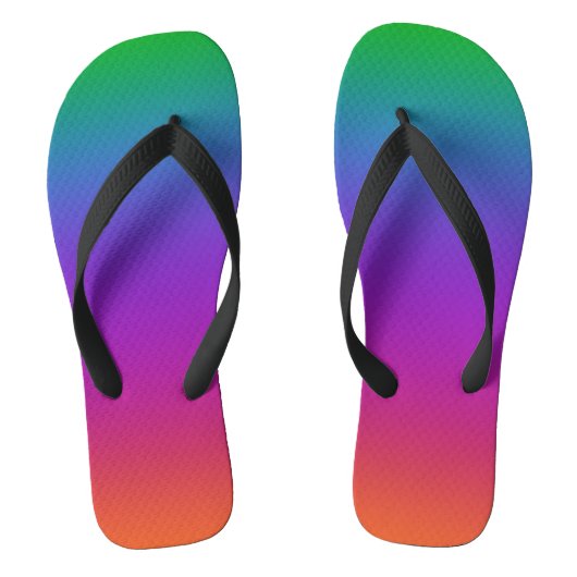 Teenslippers voor heldere regenboogkleuren (Voetbed)