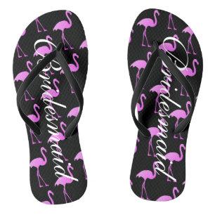Teenslippers voor het strandbruiloft van Flamingo