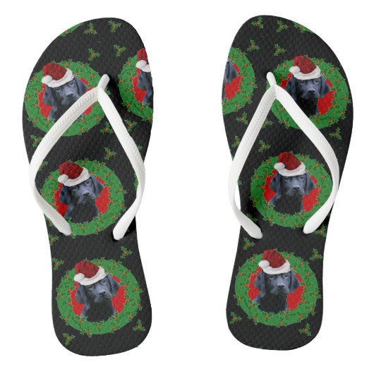 Teenslippers voor kerstlabrador Retriever (Voetbed)