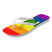 Teenslippers voor regenboogstrips (Schuin)