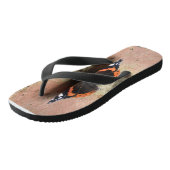 Teenslippers voor rode admirale vlinder (Schuin)