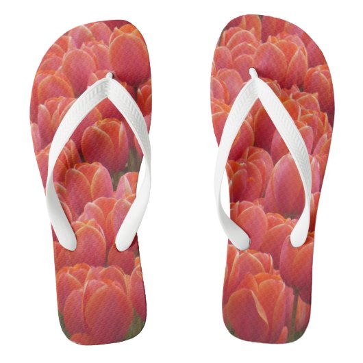 Teenslippers voor rode tulpen (Voetbed)