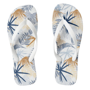 Teenslippers voor tropische afdrukken