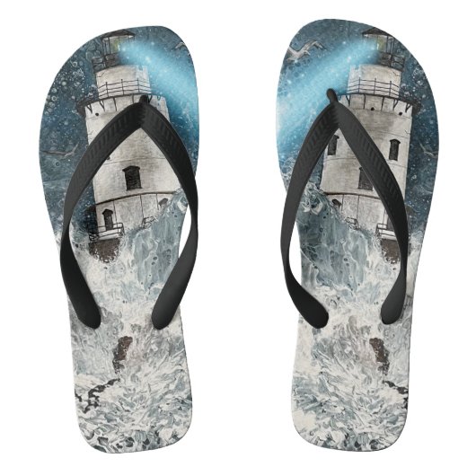 Teenslippers vuurtoren (Voetbed)