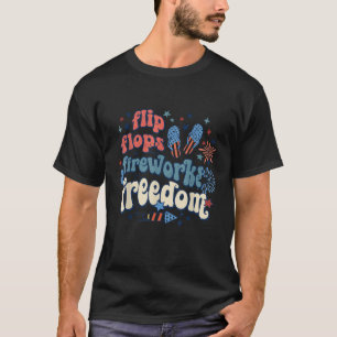 Teenslippers Vuurwerk Vrijheid Patriottische Vierd T-shirt