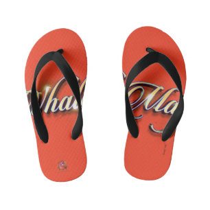 Teenslippers Whale Magic Sinaasappel