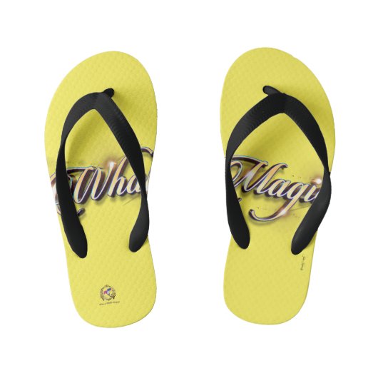 Teenslippers Whale Magic Yellow (Voetbed)