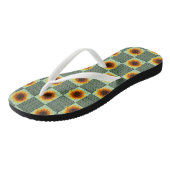 Teenslippers Zonnebloem (Schuin)