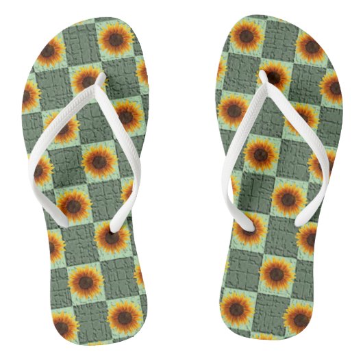 Teenslippers Zonnebloem (Voetbed)