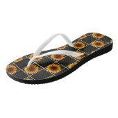 Teenslippers Zonnebloem (Schuin)