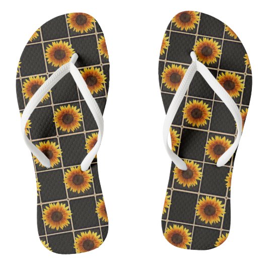 Teenslippers Zonnebloem (Voetbed)