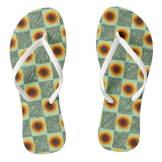 Teenslippers Zonnebloem (Voetbed)