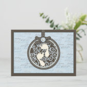 Teeny Toes BLU Invitation Card (Debout devant)