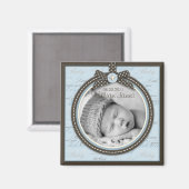 Teeny Toes Blue Photo Magnet 2 (Recto/Verso)