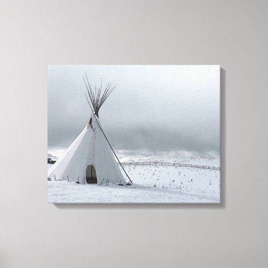 Teepee en toile de neige (Recto)