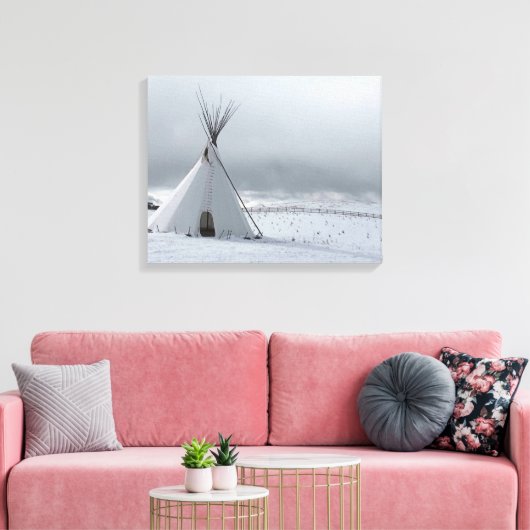 Teepee en toile de neige (Insitu(Salon))