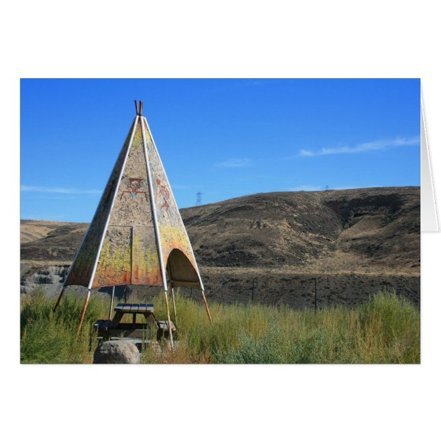 Teepee in Oost-Washington (Voorkant Horizontaal)