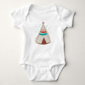 Teepee Native American Baby Pajama ORIGINAL DESIGN Romper (Voorkant)