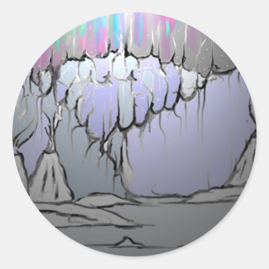 Teepee Ronde Sticker (Voorkant)