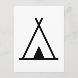 Teepee tent briefkaart