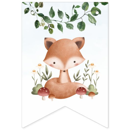 Teepees en Tiny Toes Bunting Banner (Eerste vlag)