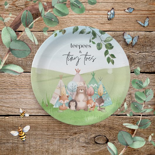 Teepees en Tiny Toes Paper Bord