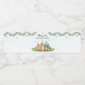 Teepees en Tiny Toes Water Bottle Labels Waterfles Etiket (Enkel label)