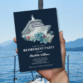 Teerling-partij cruise Ship Silver Folie Uitnodiging