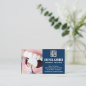 Teeth Cleaning | Visitekaartje QR-scancode (Staand voorkant)