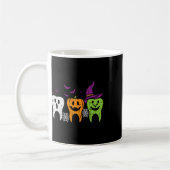 Teeth Ghost Pumpkin Witch Cute Dental Halloween De Koffiemok (Links)
