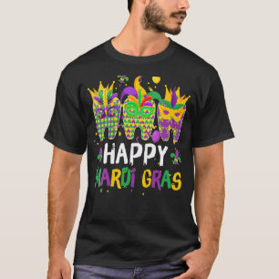 Teeth Jester Mask Dental Hygiene Happy Mardi Gras T-shirt
