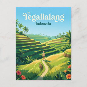 Tegallalang Rijstterrassen Indonesië Briefkaart