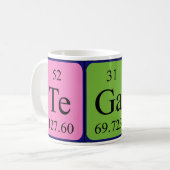 Tegan périodique nom de table mug (Devant gauche)
