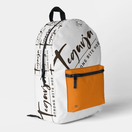 TEGARJA BEDRUKTE RUGZAK (Achterkant Hoek Links)