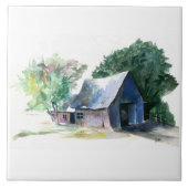 Tegel - Barn op het platteland Tegeltje (Voorkant)