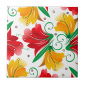 Tegel bloemen tegeltje (Voorkant)