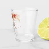 Tegel Boho Bloemachtige Bruiloftsontbijt Shot Glas (Rechts)