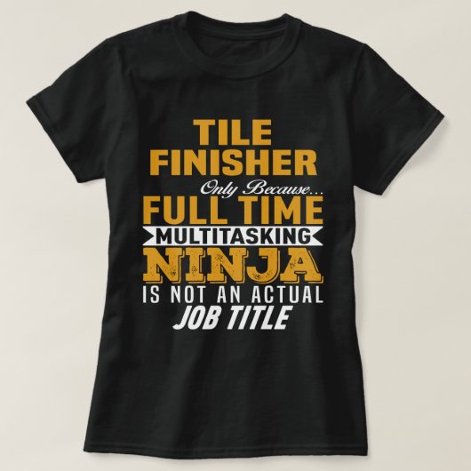 Tegel Finisher T-shirt (Design voorkant)