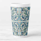  Tegel Foliage Design Latte Mok (Voorkant)