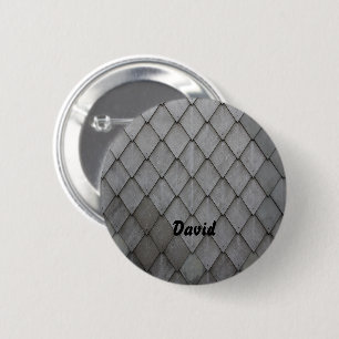 Tegel grijze leisteen ronde button 5,7 cm