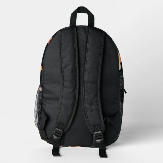 Tegel heks patroon bedrukte rugzak (Achterkant)