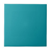 Tegel met Medium Blauwgroen Groene Achtergrond Tegeltje (Voorkant)