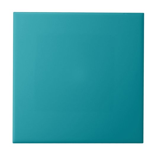 Tegel met Medium Blauwgroen Groene Achtergrond Tegeltje (Voorkant)