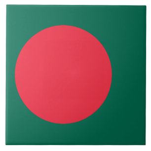 Tegel met vlag van Bangladesh Tegeltje