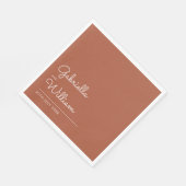 Tegel Minimalistische Elegante Script Servet (Hoek)