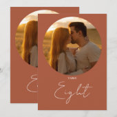 Tegel Modern Minimalistisch Script Tafelnummer (Voorkant / Achterkant)